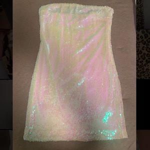 NWT Sequin F21 Strapless Dress
